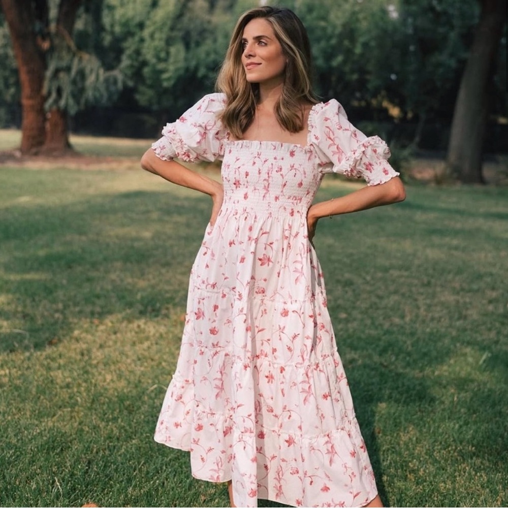Hill House Nesli Nap Dress in Botanical Print